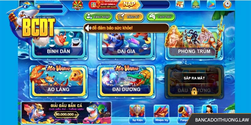 Cần chọn sảnh bắn cá đổi thưởng phù hợp