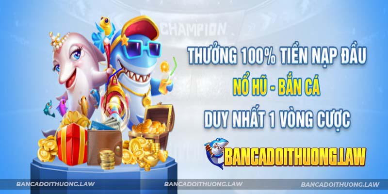 Chính sách tặng 100% giá trị lần nạp đầu chào mừng tân binh