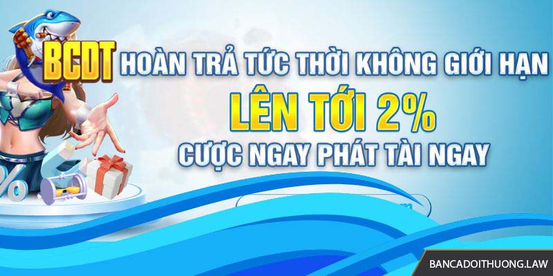 Khuyến mãi bắn cá Jun88 hoàn trả 2%
