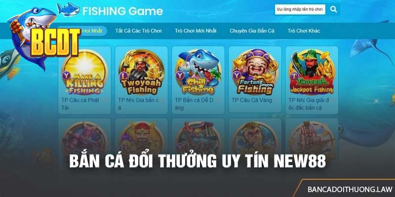 Kho game của New88 đa dạng