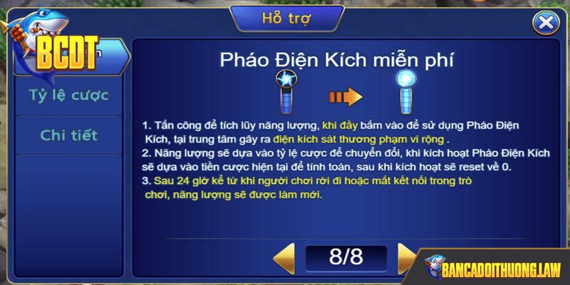 Ảnh: Pháo điện kích là vũ khí miễn phí trong Jackpot đánh cá