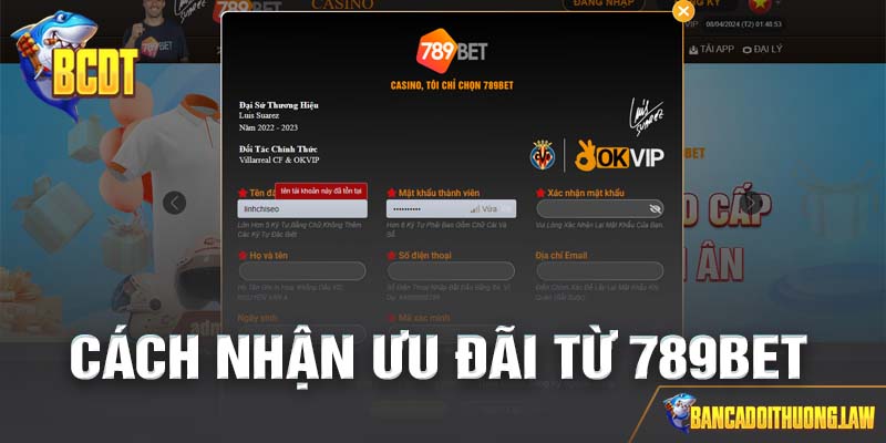 Quy trình tham gia và nhận quà tặng từ các ưu đãi hấp dẫn của 789BET
