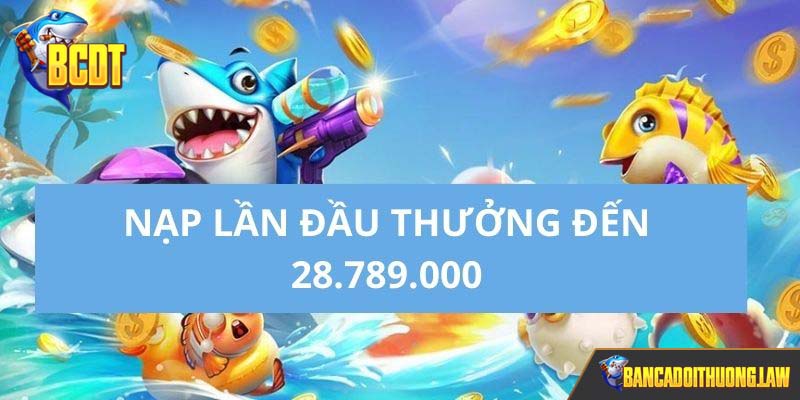 Khuyến mãi đặc biệt nạp vào lần đầu tiên tại nhà cái 789BET
