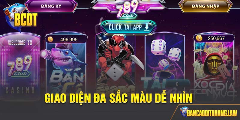Bắn cá 789club với giao diện tuyệt vời