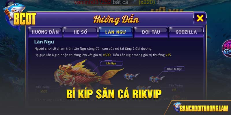 Mẹo chơi bắn cá rikvip dễ chiến thắng